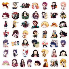 50pcs Anime Pvc Sticker Packs for Laptop Luggage Bottle