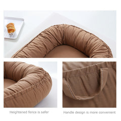 Organic Cotton Baby Lounger Nest Soft and Breathable Co Sleeping Bed