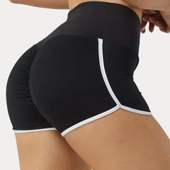 Ruched Hip Lifting Fitness Shorts