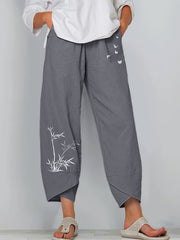 High Waist Harem Pants Women's Casual Solid Color Elastic Long Trousers