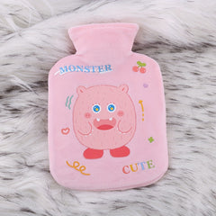 Pink Crystal Velvet Small Hot Water Bag Plush Hand Warmer Gift