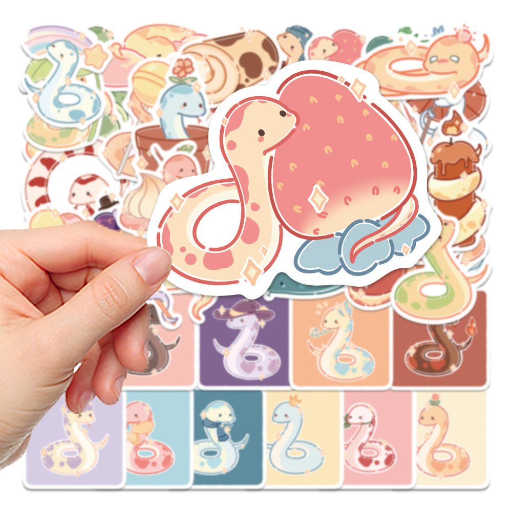 Set of 50 Snake Stickers for Phone Tablet and More