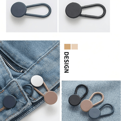 6pcs Adjustable Waist Button Extenders No Sew Detachable Jeans Pants Fasteners