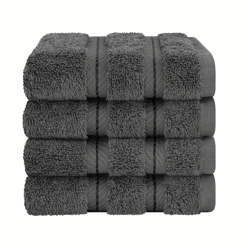 Soft 4-Piece Cotton Washcloth Set 33x33cm