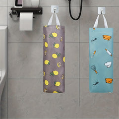 Plastic Bag Holder Wall Mount - Grocery Bag Storage Dispenser