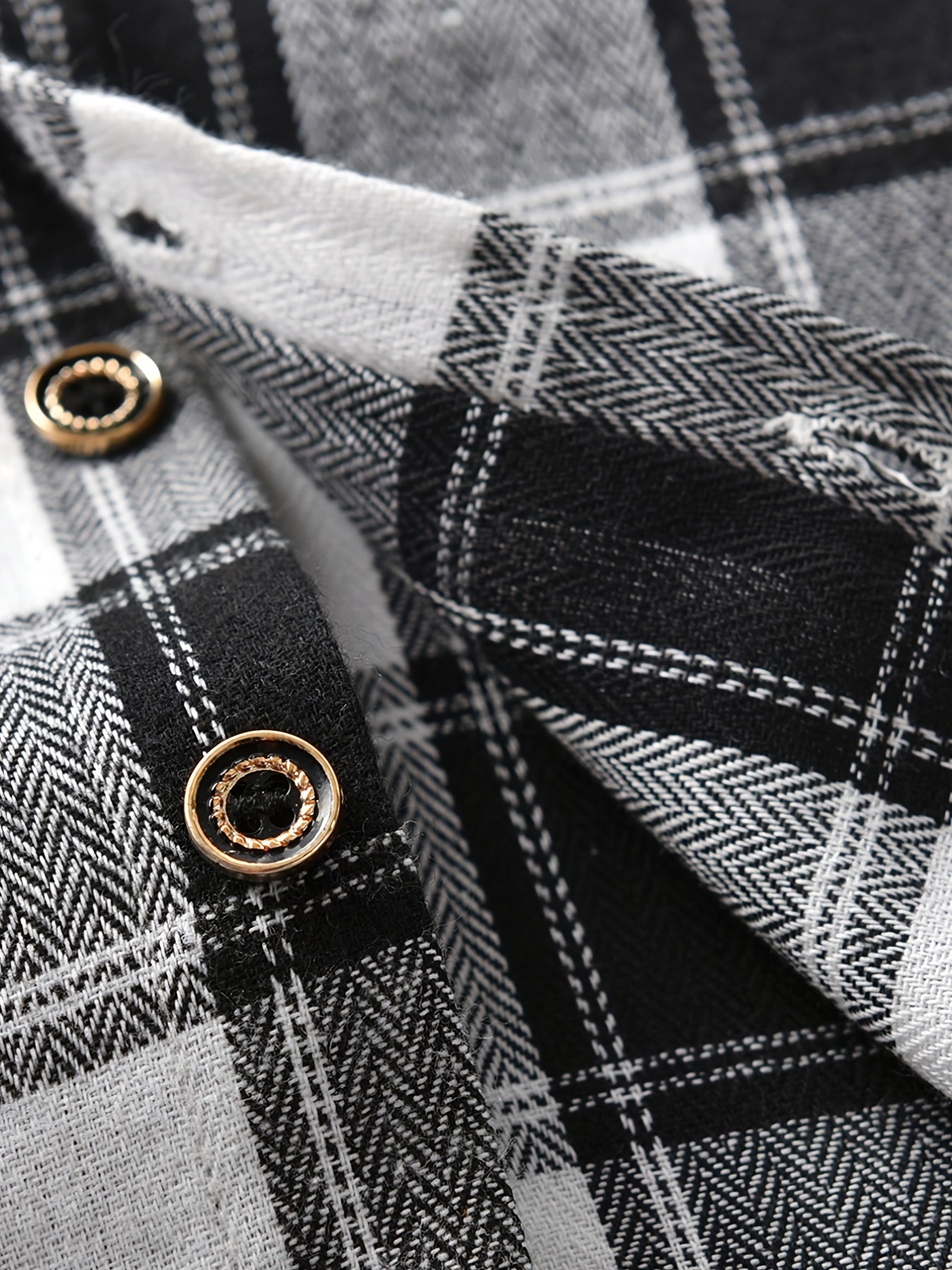 Boys Plaid Flannel Button-Up Shirt