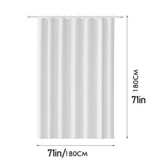 Waterproof PEVA Shower Curtain 71x71 Inches
