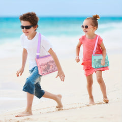 Kids Casual Mesh Beach Bag Shell Collecting Bag