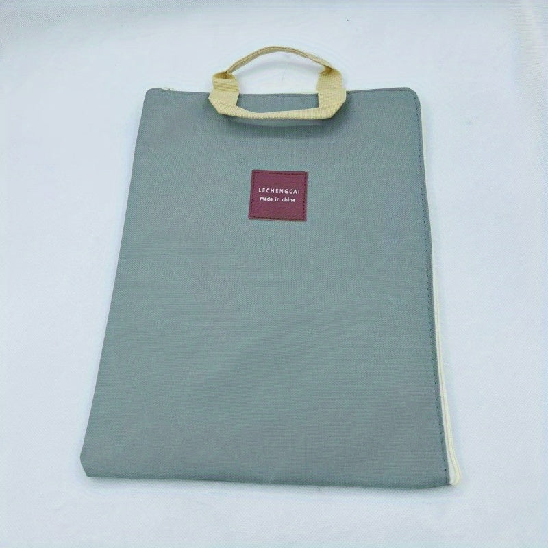 Minimalist Zipper Document Storage Pouch Lightweight Bag For School & Work