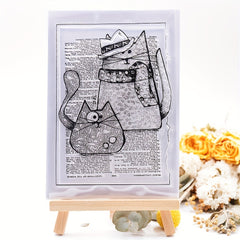 Cat Background Transparent Silicone Stamp