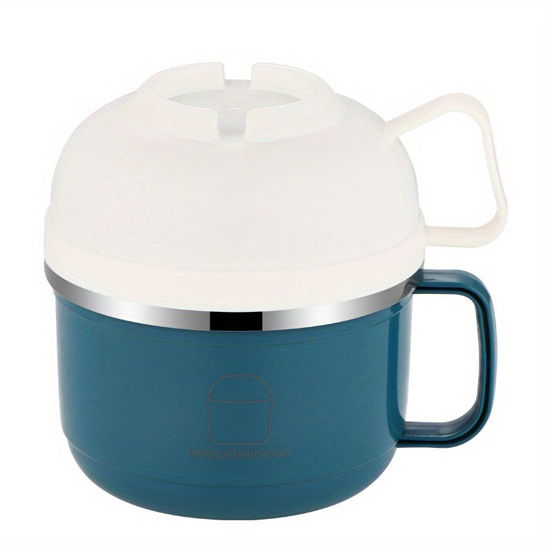 Stainless Steel Fast Food Cup with Lid - Large Capacity