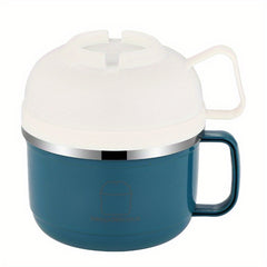 Stainless Steel Fast Food Cup with Lid - Large Capacity