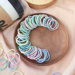 100pcs Candy Nylon Elastic Hair Ties Hair Accessories Gift For Girls