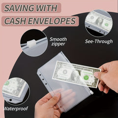 70pcs A6 Budget Binder Pockets & Expense Tracker Sheets Set