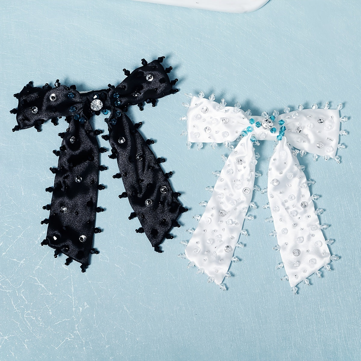 Crystal Solid Bow Hair Clip Vintage Hair Clip Hair Accessories For Women