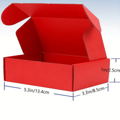 50pcs Red Small Mailer Boxes for Small Business Packaging
