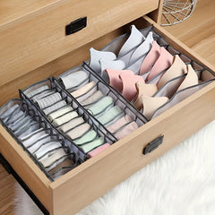 Mesh Grids Foldable Wardrobe Storage Organizer Bag