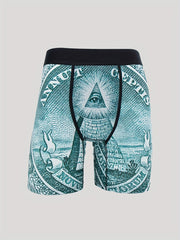 Men's Mysterious Pattern Boxers High Stretch Comfort
