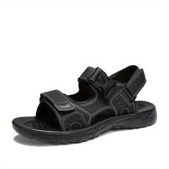 Men's Open Toe Hook And Loop Sandals Non Slip Beach Shoes Summer