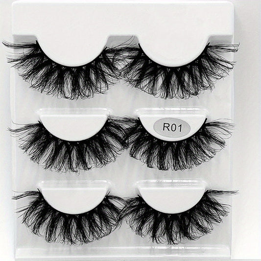 Thick 3D Crisscross False Eyelashes Long Mink Lashes For Women