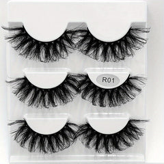 Thick 3D Crisscross False Eyelashes Long Mink Lashes For Women