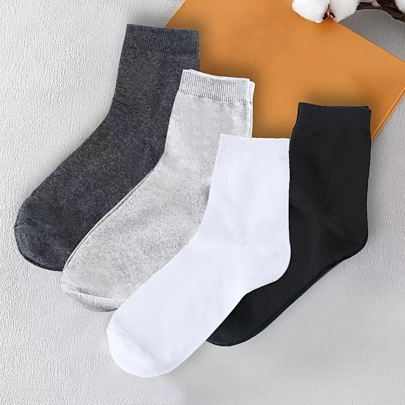 10 Pairs Mid Calf Socks for Outdoor Fitness