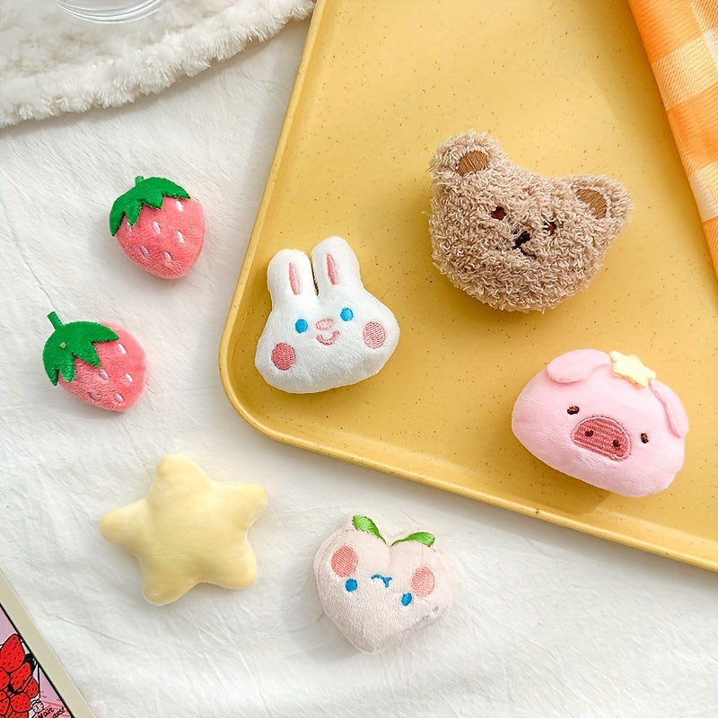Cartoon Rabbit Plush Brooch for Girls Doll Pin Accessories