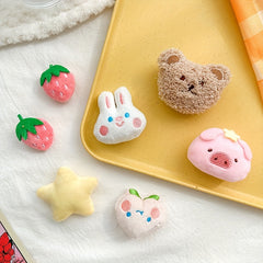 Cartoon Rabbit Plush Brooch for Girls Doll Pin Accessories