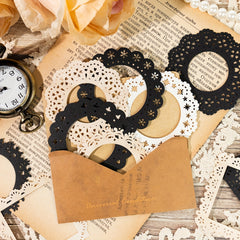 16 Vintage Lace & Flower Cutouts for Scrapbooking Junk Journaling & Crafts