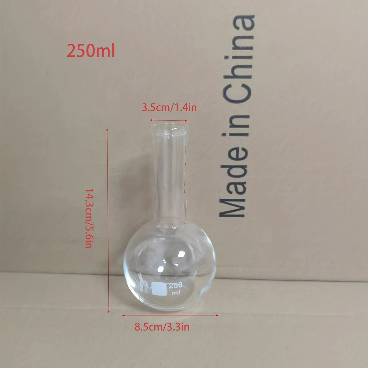Laboratory Glass Flask for Heating and Boiling Liquids