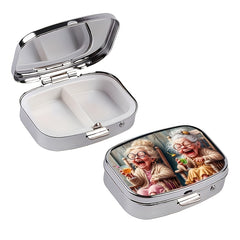 1pc Laughter Pill Box 2pcs Pill Boxes Rectangular Decorative Box Vitamin Pill Or