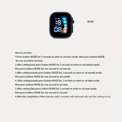 LED Digital Electronic Square Student's Smart Watch