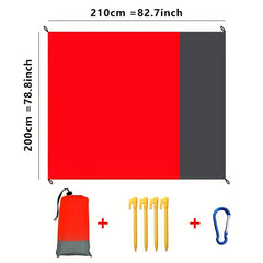 Waterproof Pocket Beach Blanket Portable Mat 82.7in x 78.8in