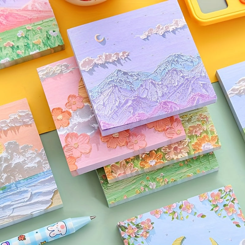 3D Cartoon Sticky Notes for Students & Memos