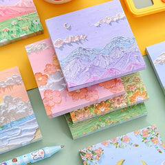 3D Cartoon Sticky Notes for Students & Memos