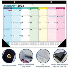 Large Desk Wall Calendar July-Dec 18 Months 18x30
