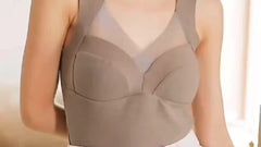 2pcs Contrast Mesh Thermal Tops V Neck Sleeveless Base Top Lingerie & Sleepwear