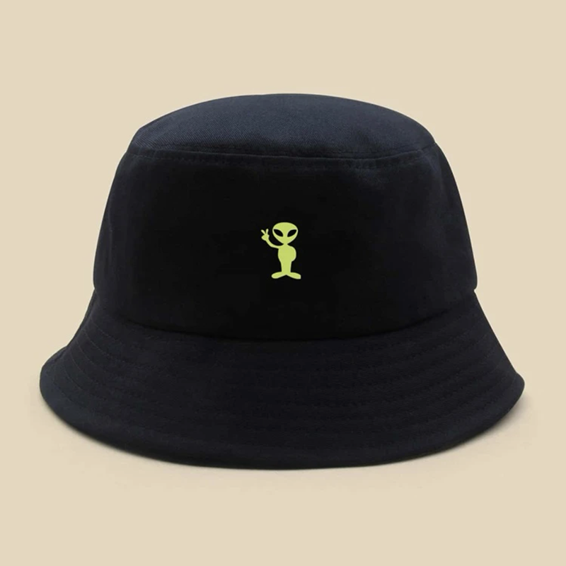 Printed Alien Bucket Hat for Men