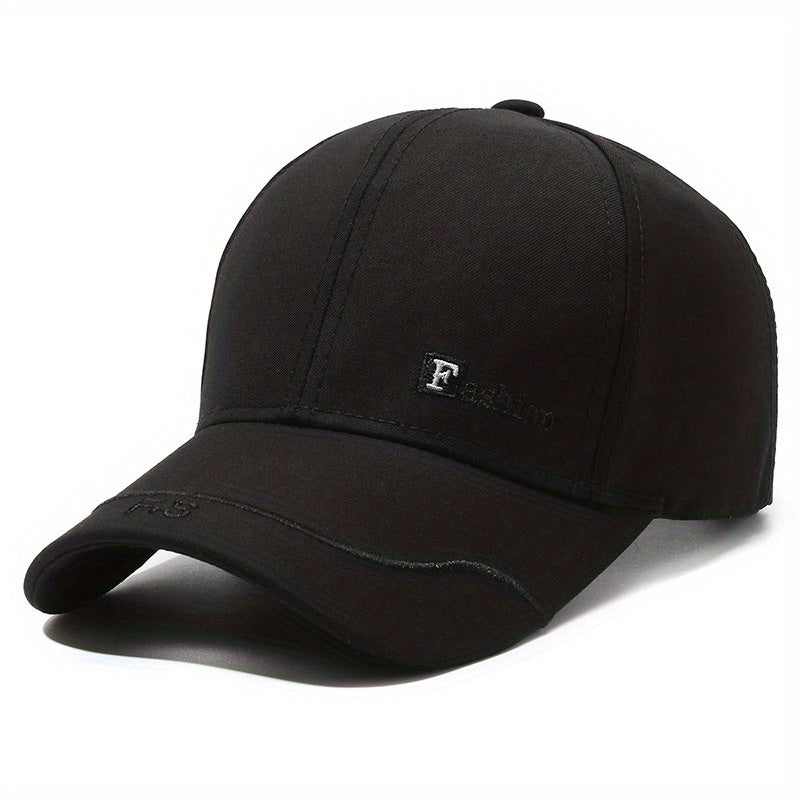 Unisex Adjustable Casual Baseball Cap with Letter Embroidery