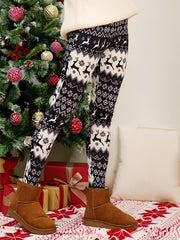 Plus Size Christmas Leggings Women's Plus Reindeer & Argyle Print Leggings