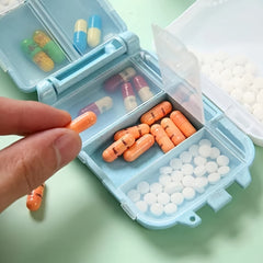 Leakproof Medicine Box, 8 Grids, Outdoor Camping Hiking Fishing
