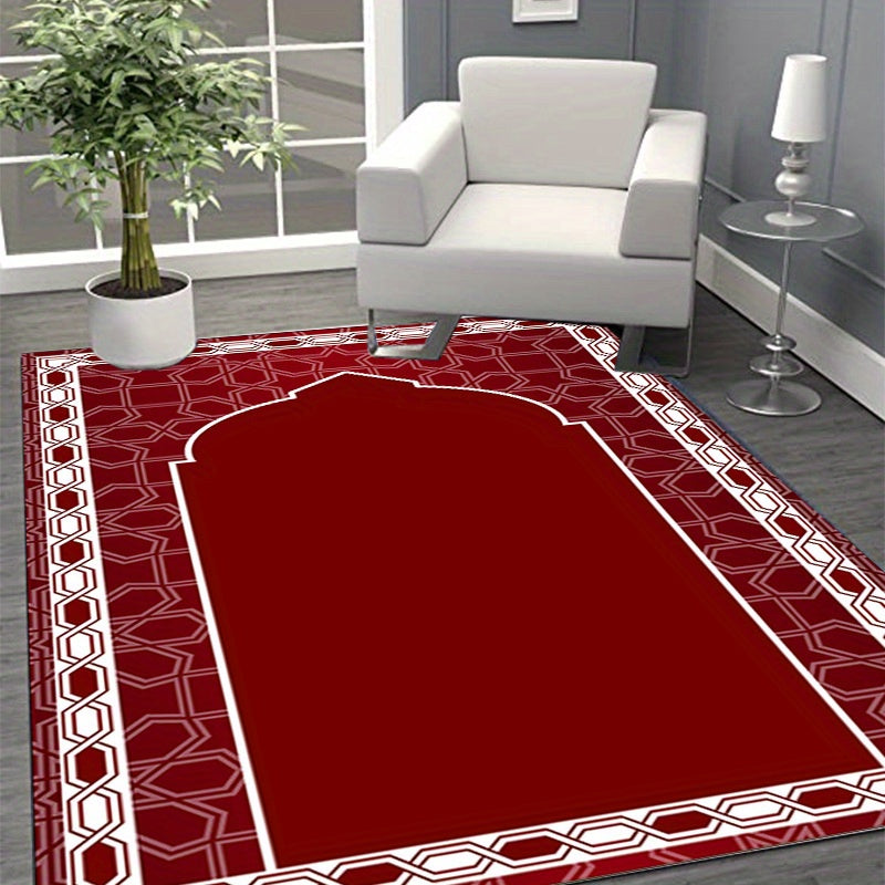 Vintage Area Rug Stain Resistant Washable Muslim Prayer Rug