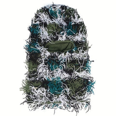 Colorful Full Cover Hip Hop Ski Mask Camouflage Tassel Balaclava