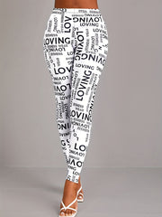 Casual High Waist Long Length Leggings Women's Clothing