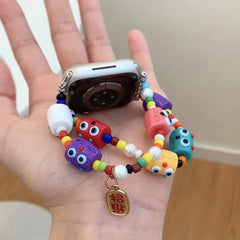 Little Monster Beaded Watch Strap for Smart Watch Accessories