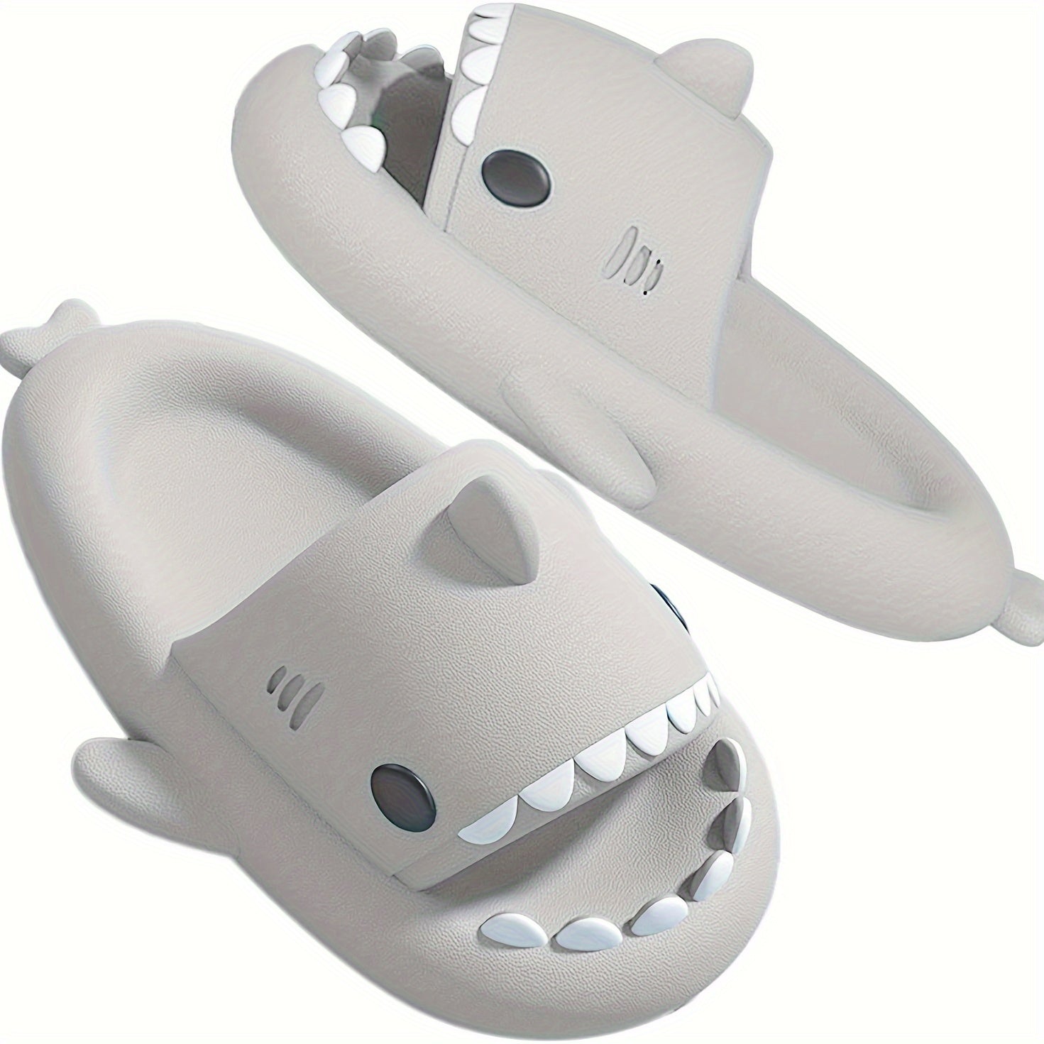 Women's Cartoon Shark Slippers Comfortable Open Toe Slide Sandals