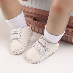 Cute Floral Print Baby Girls Sneakers & Slip on Slippers