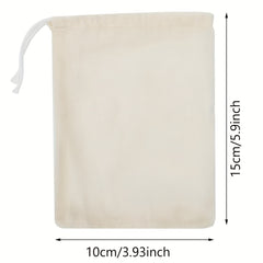 20pcs Muslin Bag Pouch Cotton Drawstring Wedding Home Supplies