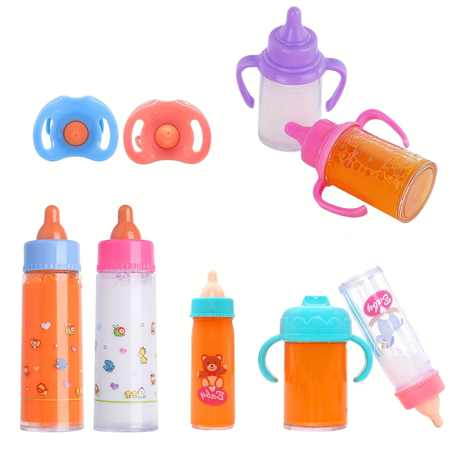 Magical Baby Bottle Toy Dollhouse Accessories Pretend Play Juice Bottle Toy
