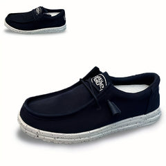 Men's Lightweight Lace-up Loafer Shoes Breathable Non-Slip Summer Shoes
